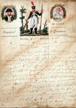 Lettre de conscrit napoléonien